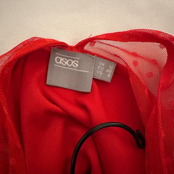 Red Ruffled Dress - Picture 3 of 3